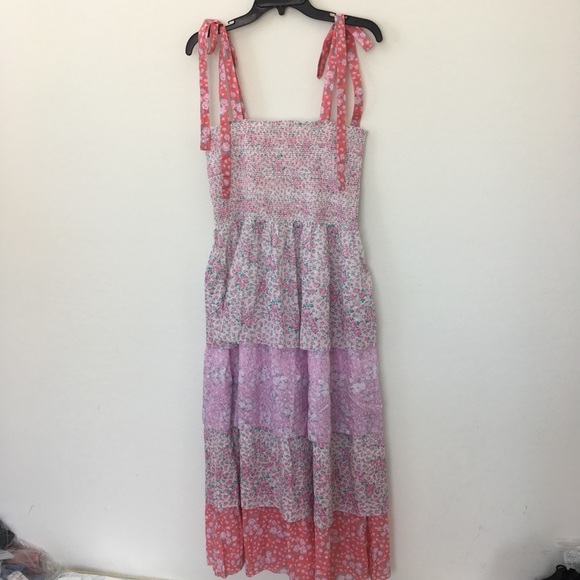 LOVESHACKFANCY Famous Tiered Patchwork Dress founder favorite - Picture 12 of 16